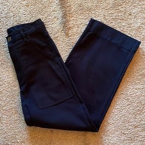 Curator SF Dark Blue Wide Leg Painter Pants, XS (but fit like a Small)